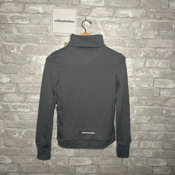 Nike Women's Therma FIT Swift Element Turtleneck Running Top NWT Size XS (Grey) - Picture 9 of 16